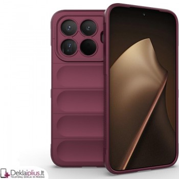 Magic Shield guminis dėklas - bordo spalvos (Xiaomi 15T Pro) Magic Shield guminis dėklas - bordo spalvos (Xiaomi 15T Pro)